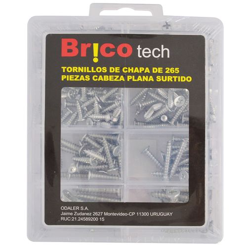 Set Bricotech con tornillos 265 piezas