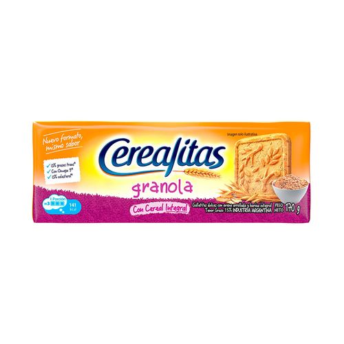 Galletitas CEREALITAS granola 170g