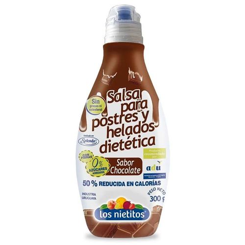 Salsa LOS NIETITOS Chocolate 0% azúcar pomo 300 g