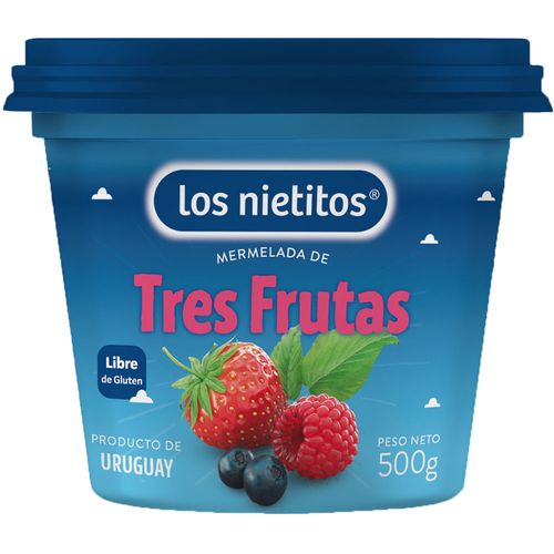 Mermelada LOS NIETITOS 3 frutas 500 g