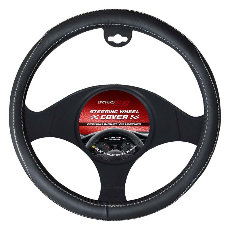 Cubrevolante-de-cuero-Pu-hilo-blanco-0