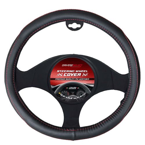 Cubrevolante de cuero Pu hilo rojo
