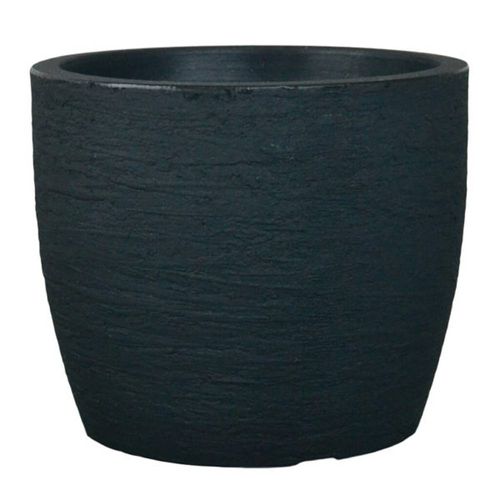 Maceta en poliresina linea Europa 52x35x42 cm color plomo