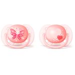 Set-x-2-chupetes-AVENT-ultra-niña-0-6m-scf-223-20-0