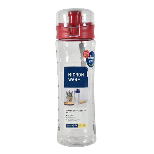 Botella En Tritan 600 ml Super Lock roja