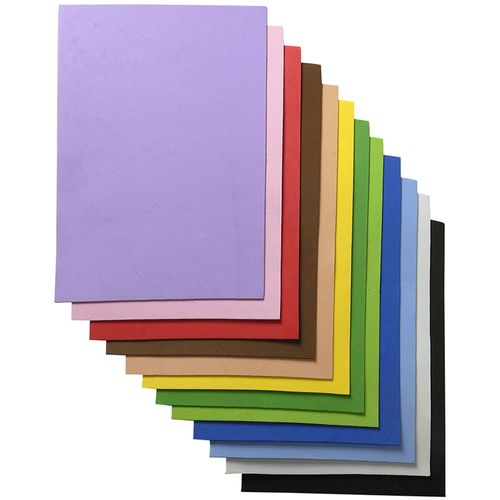 Goma eva CAMPUS lisa A4 10 colores surtidos