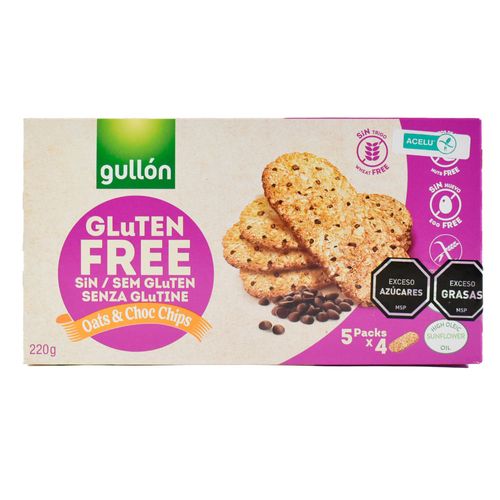 Galletitas Avena Chip sin gluten GULLÓN 220 g