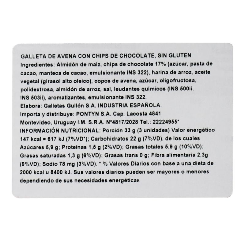 Galletitas-Avena-Chip-sin-gluten-GULLON-220-g-1