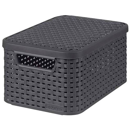 Caja Style con tapa 44x33x23 cm gris