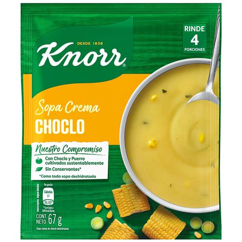 Sopa crema choclo KNORR 67 g