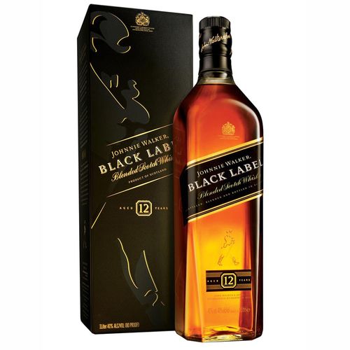 Whisky Escocés JOHNNIE WALKER Black 1 L