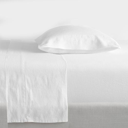 Juego de sabanas HOME Twin Microfibra blanco