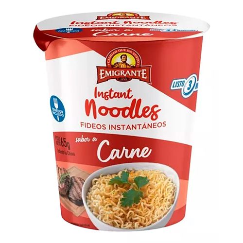Sopa Instantánea Vaso EL EMIGRANTE Carne 65 g