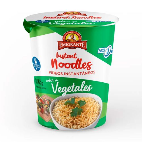 Sopa Instantánea Vaso EL EMIGRANTE Vegetales 65 g