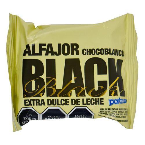 Alfajor Black PORTEZUELO extra blanco 60 g