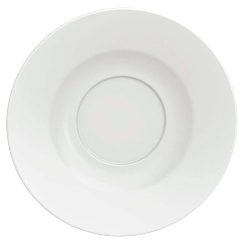 Platillo de te en porcelana blanco Leonora