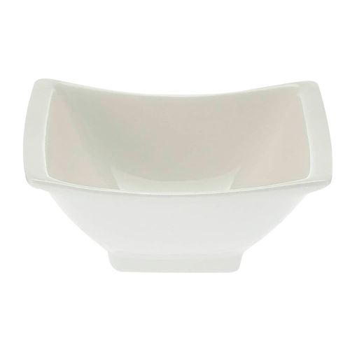 Set 4 copetineros 13 Cm ceramica blanca