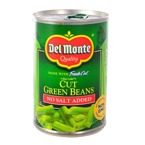 Chauchas cortadas sin sal DEL MONTE 411 g