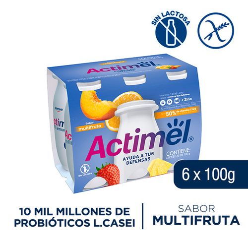 Actimel DANONE pack ahorro multifrutas 600 ml