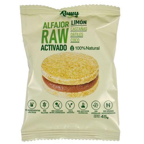 Alfajor RAW de limón 45 g