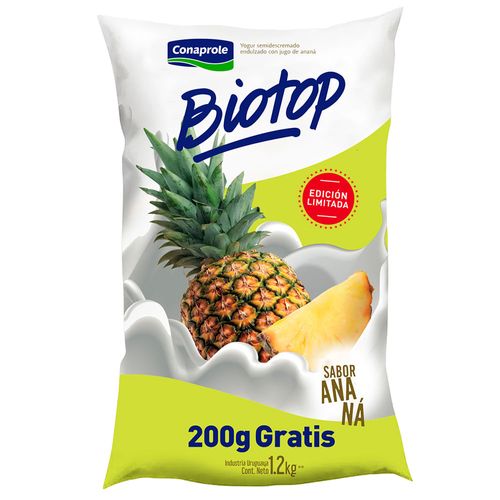 Yogur Ananá Biotop Conaprole 1,2 L