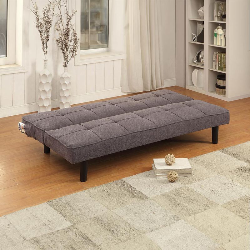 Sofa-cama-futon-lino-gris-oscuro-1