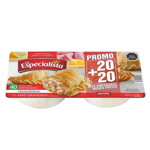 Tapa Empanadas Hojaldradas LA ESPECIALISTA 40 un.