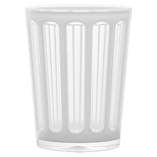 Vaso en acrílico blanco 410 ml 8,6 x 11,3 cm
