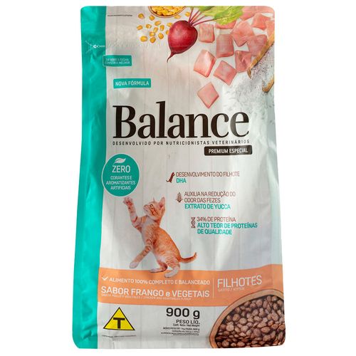 Alimento para gato BALANCE Filhote pollo y vegetales 900 g