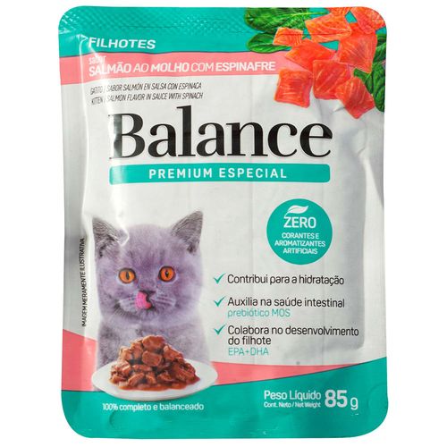 Alimento BALANCE gato Filhote salmón 85 g