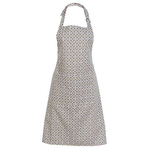 Delantal con peto 60 x 85 cm estampado gris