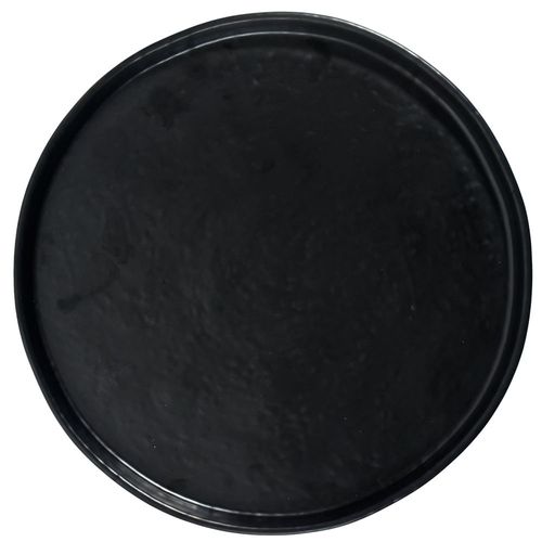 Plato llano melamina negro 27,3 x 2 cm