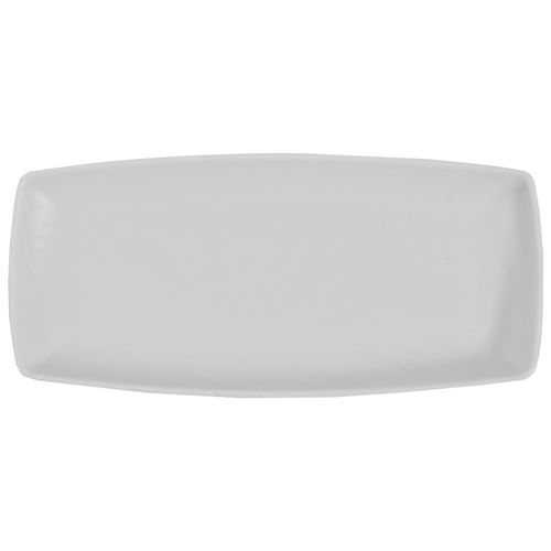 Plato rectangular melamina blanco 24 x 11 x 2,6 cm