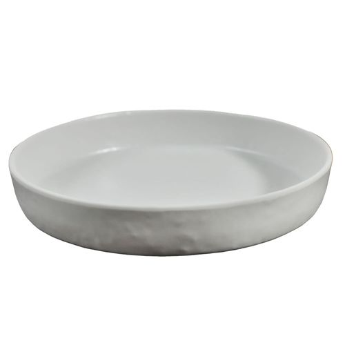 Plato redondo melamina blanco 16,4 x 3,3 cm