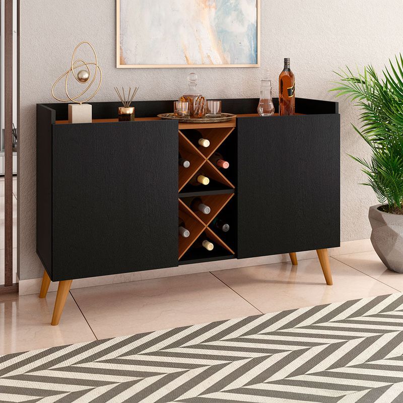 Aparador-Bodeguero-119x77x37-cm-Canela-Negro-0