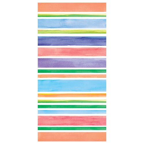 Toalla playera DOHLER 76 x 152 cm stripes colorful