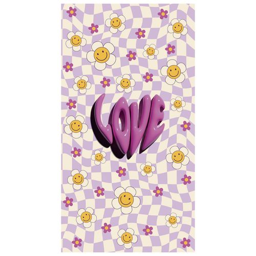 Toalla playera DOHLER 70 x 130 cm LOVE