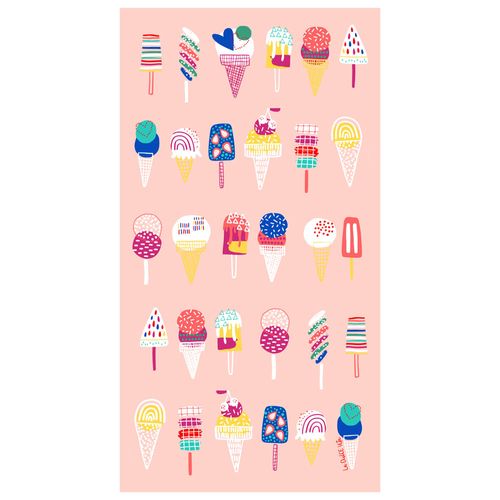 Toalla playera DOHLER 70 x 130 cm icecream