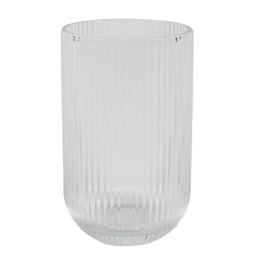 Vaso de vidrío 13 x 8 cm transparente