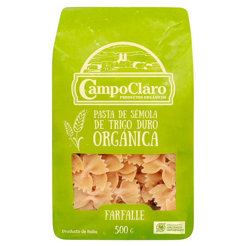 Farfalle-trigo-duro-organico-CAMPOCLARO-500-g-0