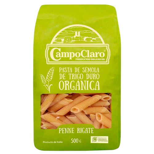 Penne Rigate Trigo Duro Orgánico CAMPOCLARO 500 g