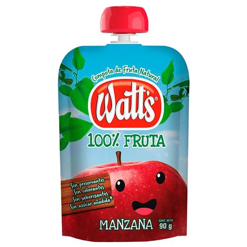 Compota de Manzana WATTS Pouch 90 g