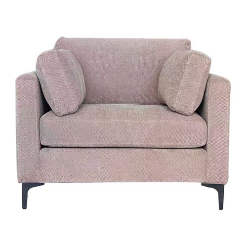 Sillón Gris con Patas Metálicas 100x96x84 cm