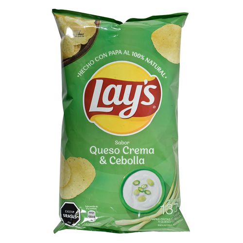 Papas FRITAS LAY'S Queso y Cebolla 137 g