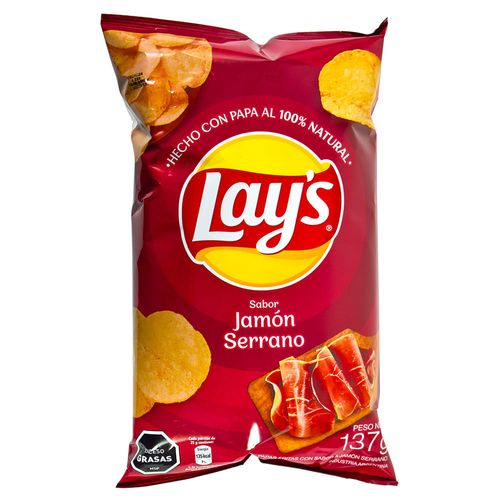 Papas FRITAS LAY'S Jamón Serrano 137 g