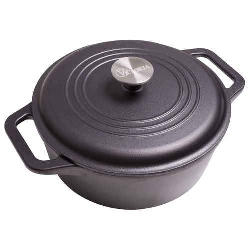 Olla hierro curado VICTORIA 4 L 24 cm