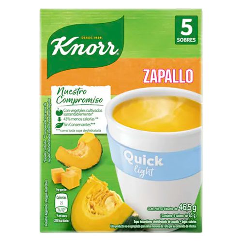 Sopa zapallo KNORR Quick light 5 un.