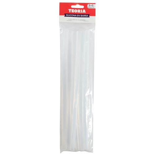 Pack de 6 siliconas 30 cm de largo x 11 espesor