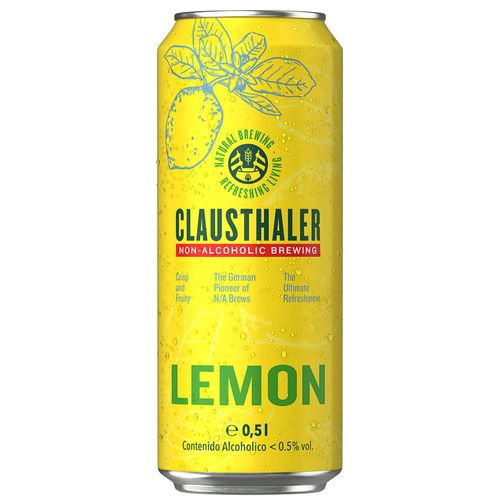 Cerveza sin alcohol CLAUSTHALER con limón 500 ml