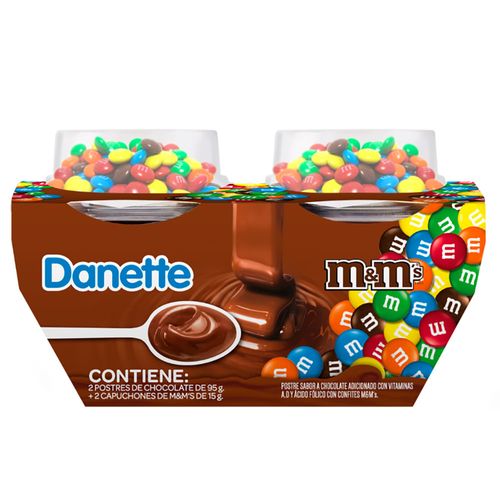 Pack DANETTE chocolate 2 un. + M&M 220 g